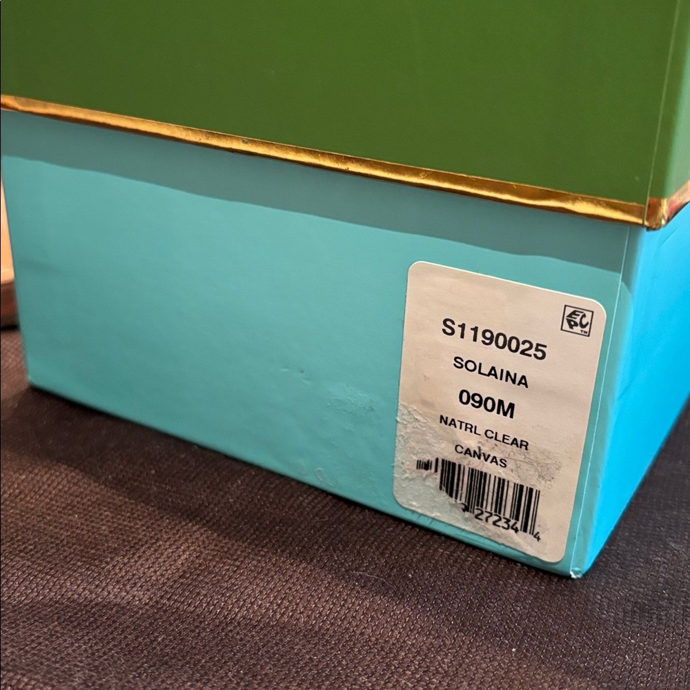 Kate Spade Solaina Natural Woven Embellished Jeweled Leather Slides Sandals 9M - Picture 9 of 11